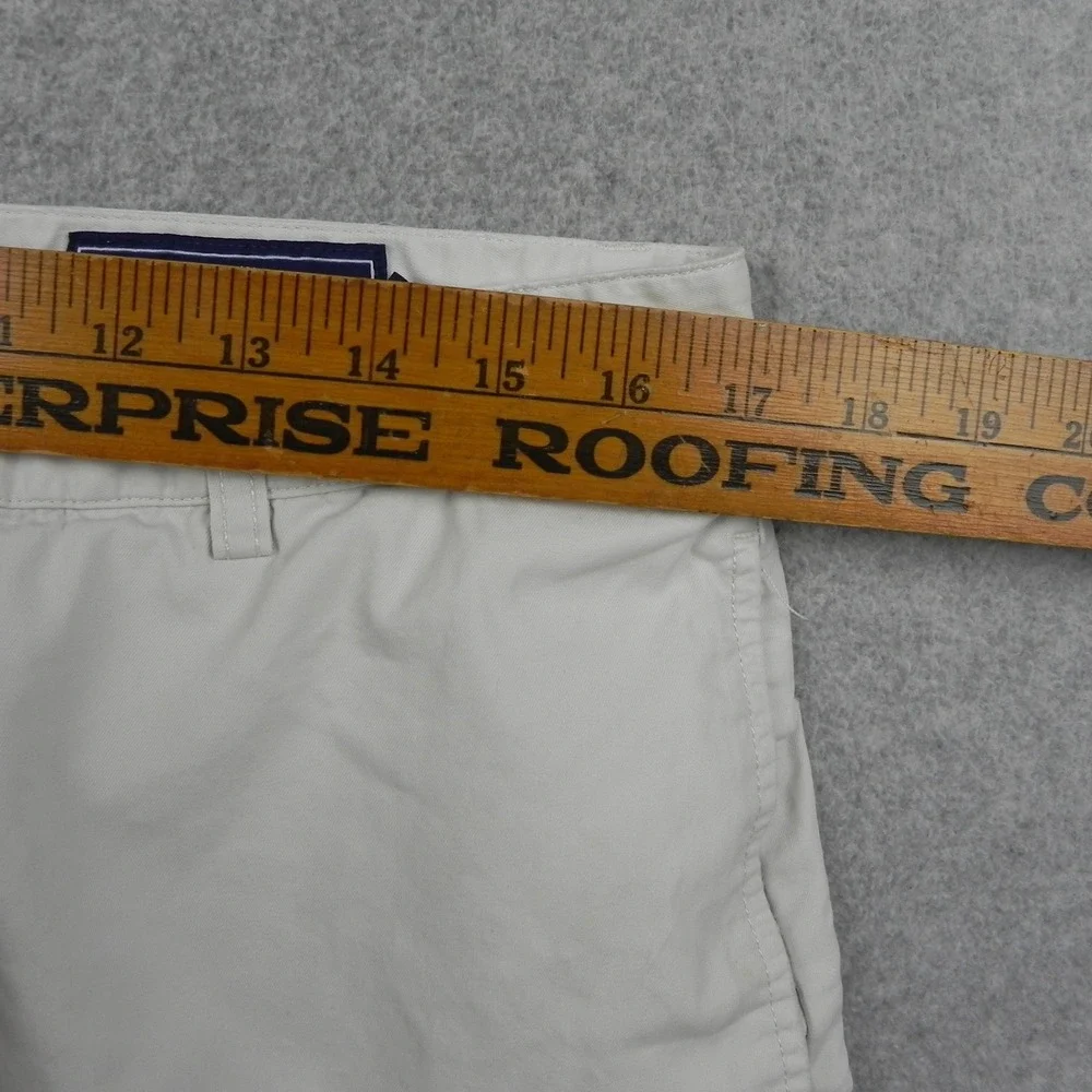 Vineyard Vines Club Shorts Mens 35 Classic Fit Chino White Solid Flat Front